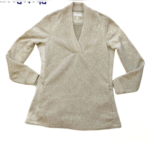 Duluth Trading Co Sweaters - Duluth Trading Co V-Neck Tan Beige Women's Sweater Size M